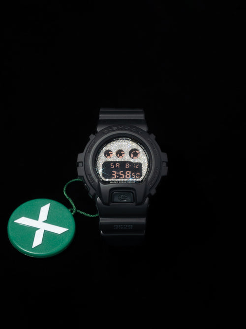 G-Shock 3029 Black on Black Iced Out Face