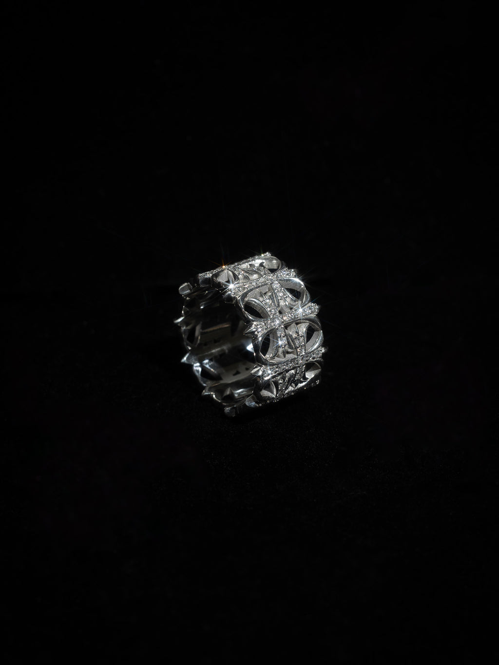 Inverted Crosses Ring