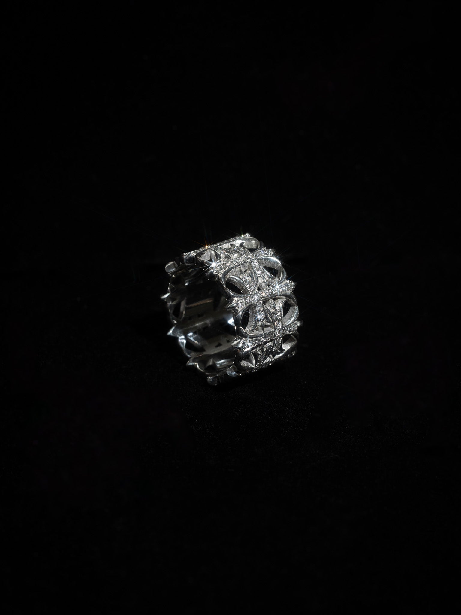 Inverted Crosses Ring