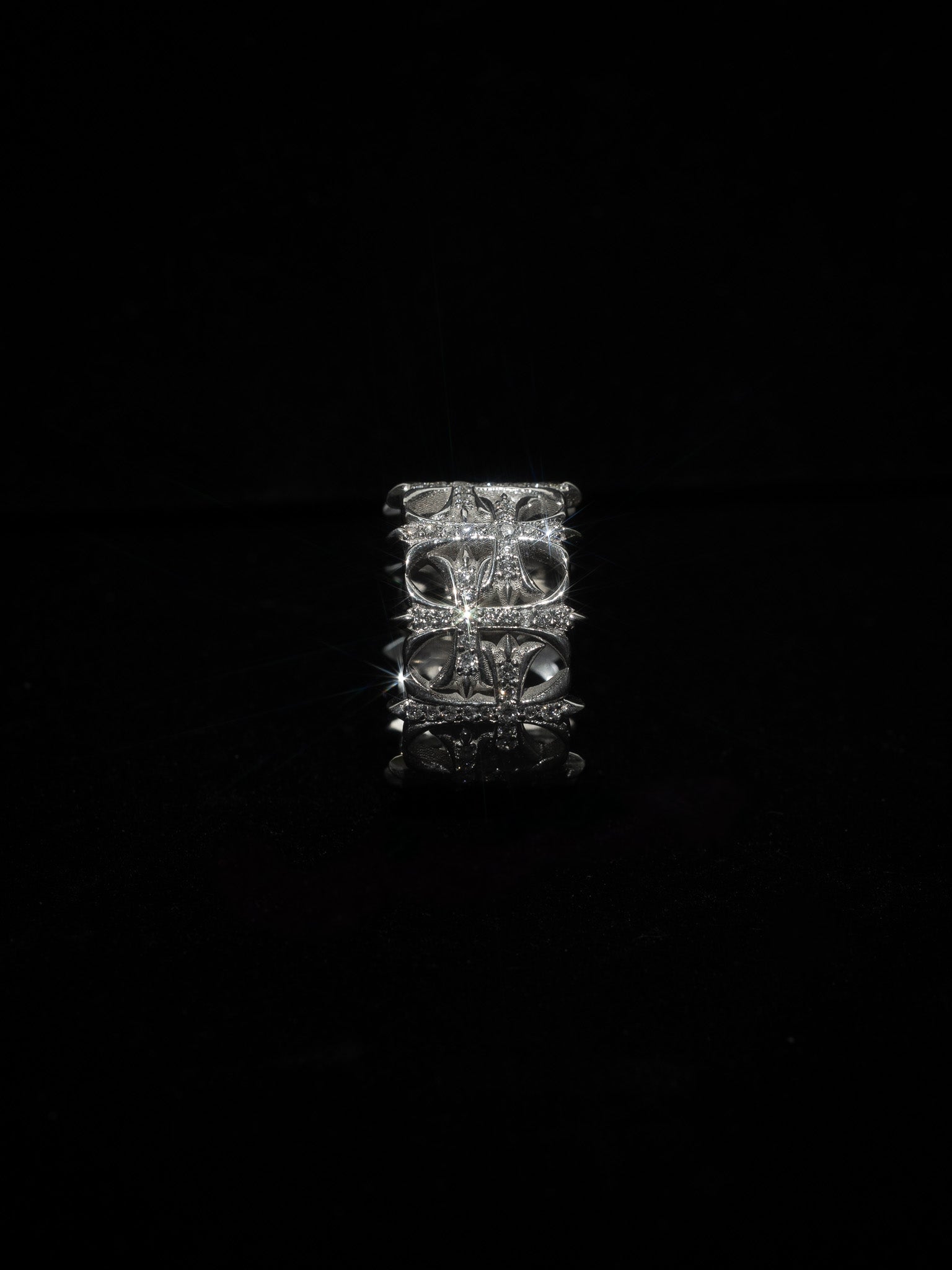 Inverted Crosses Ring