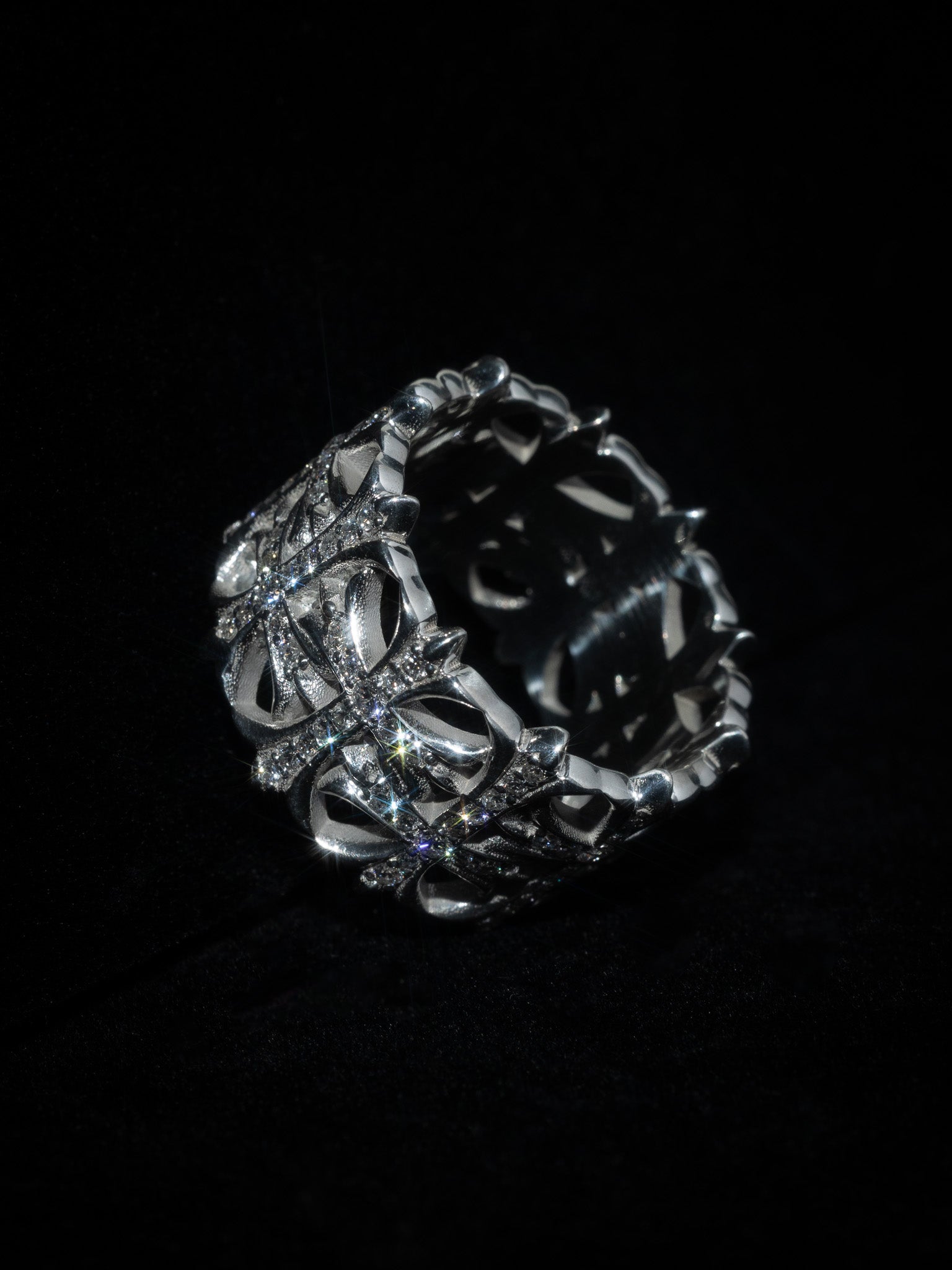 Inverted Crosses Ring