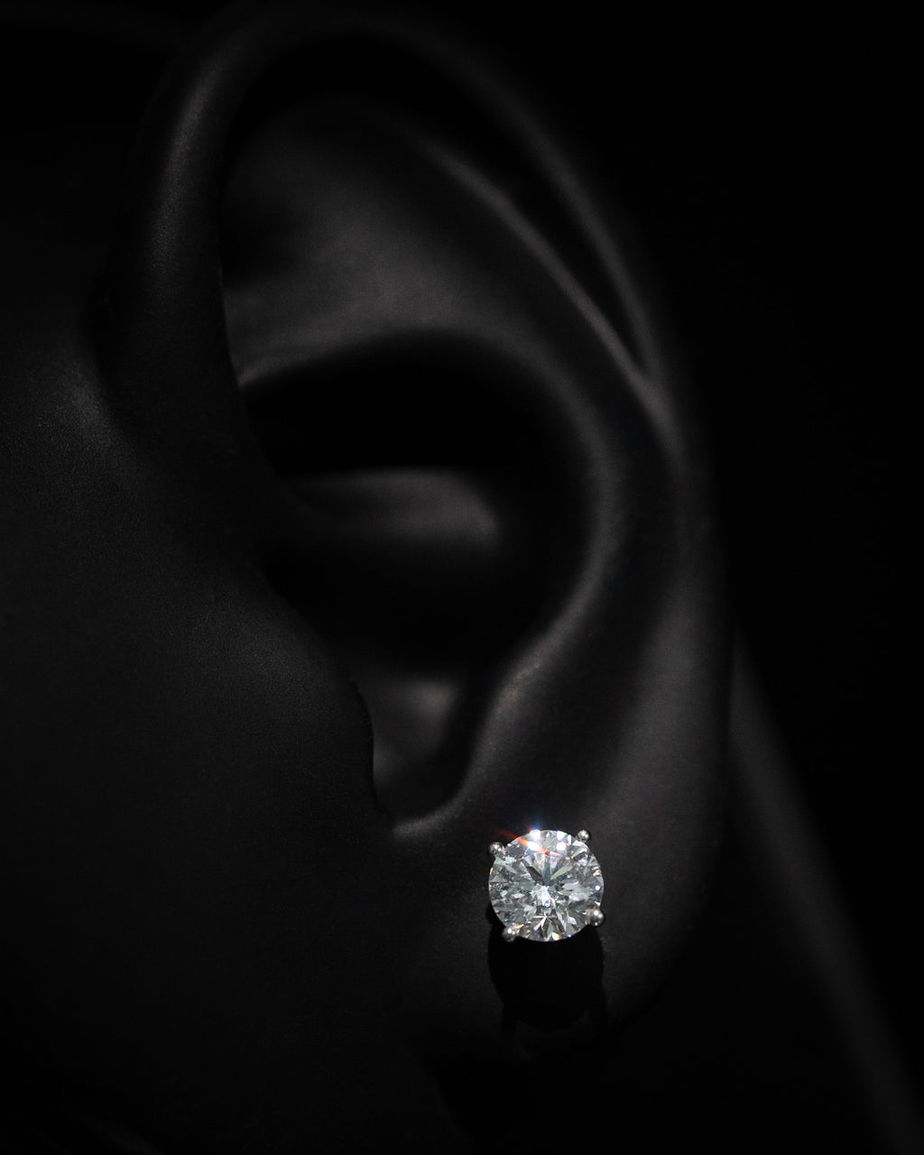 Martini Diamond Studs 14k White Gold