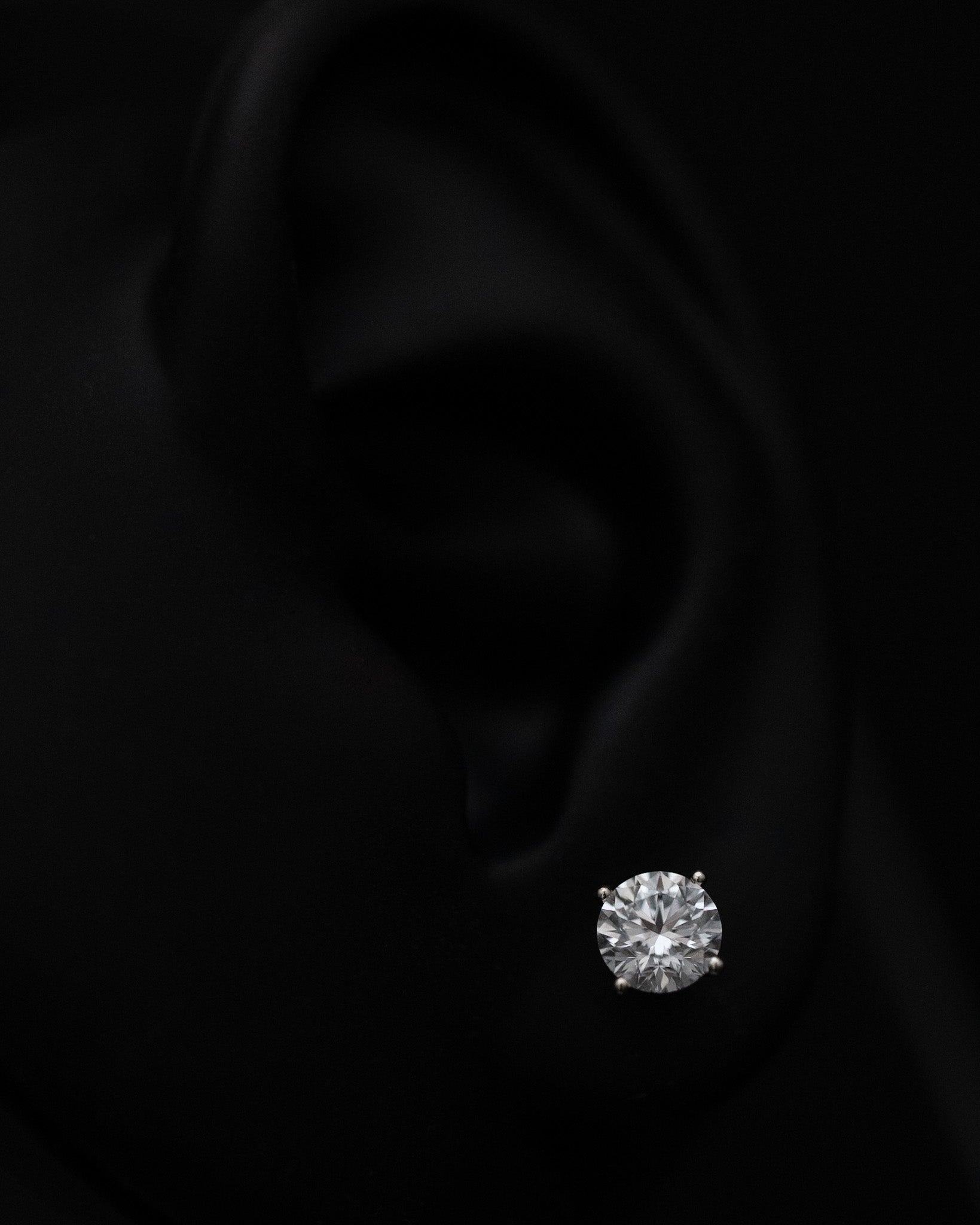 Martini Diamond Studs 14k White Gold