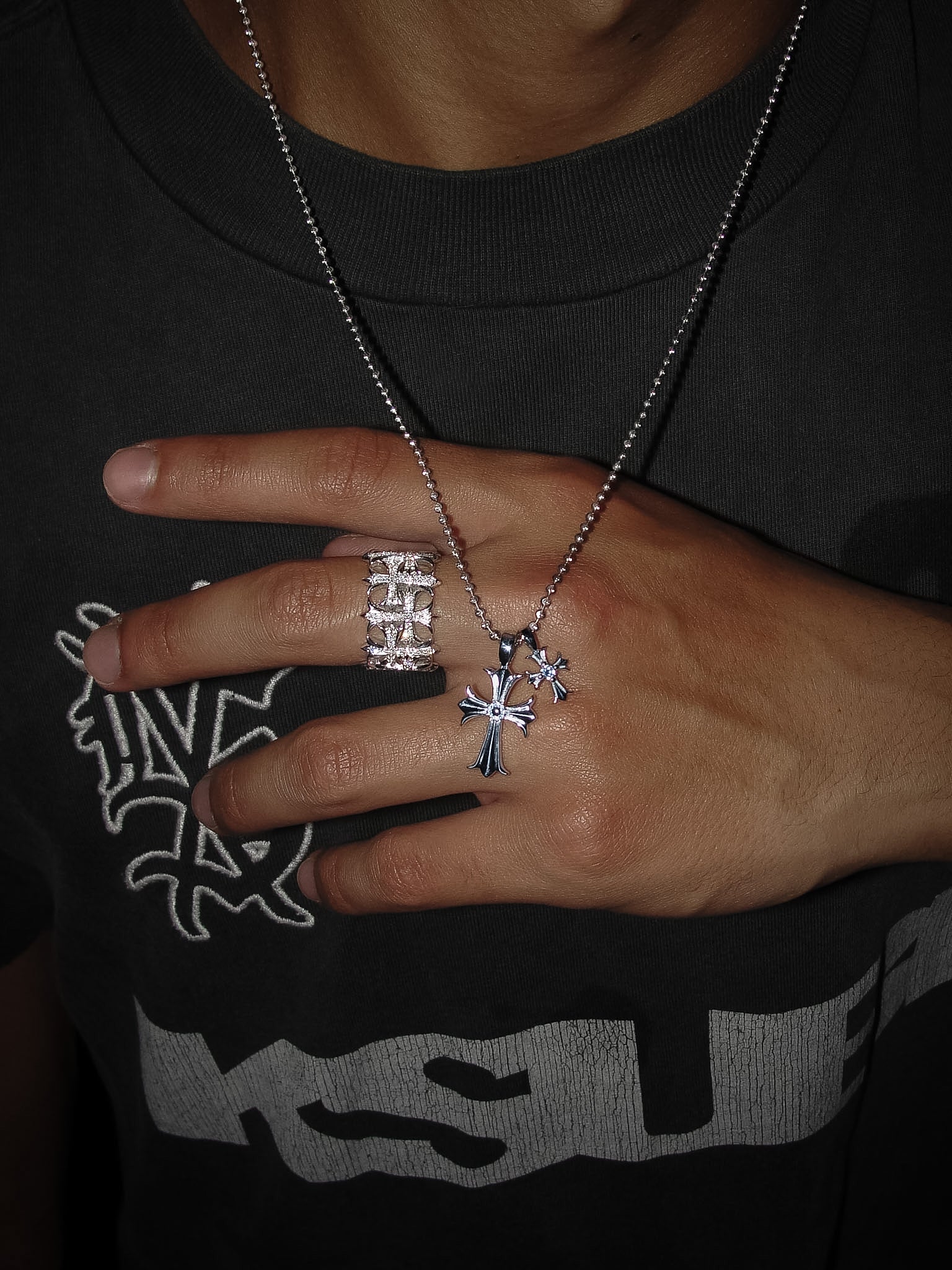 Double Cross Pendant